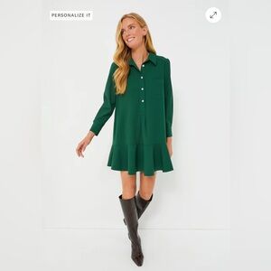 TUCKERNUCK Hunter Green Crepe‎ Callahan Dress Size XL